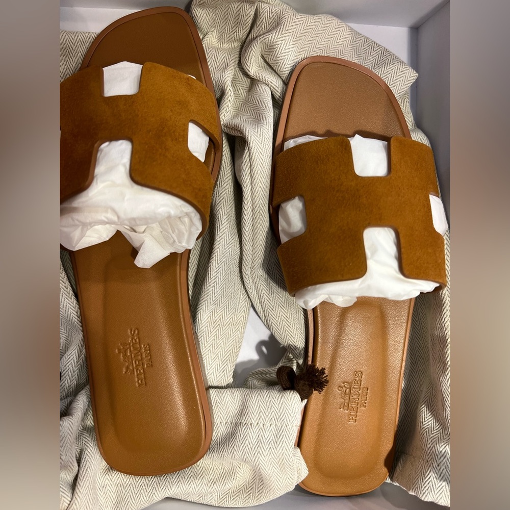 Hermes brand new oran sandal